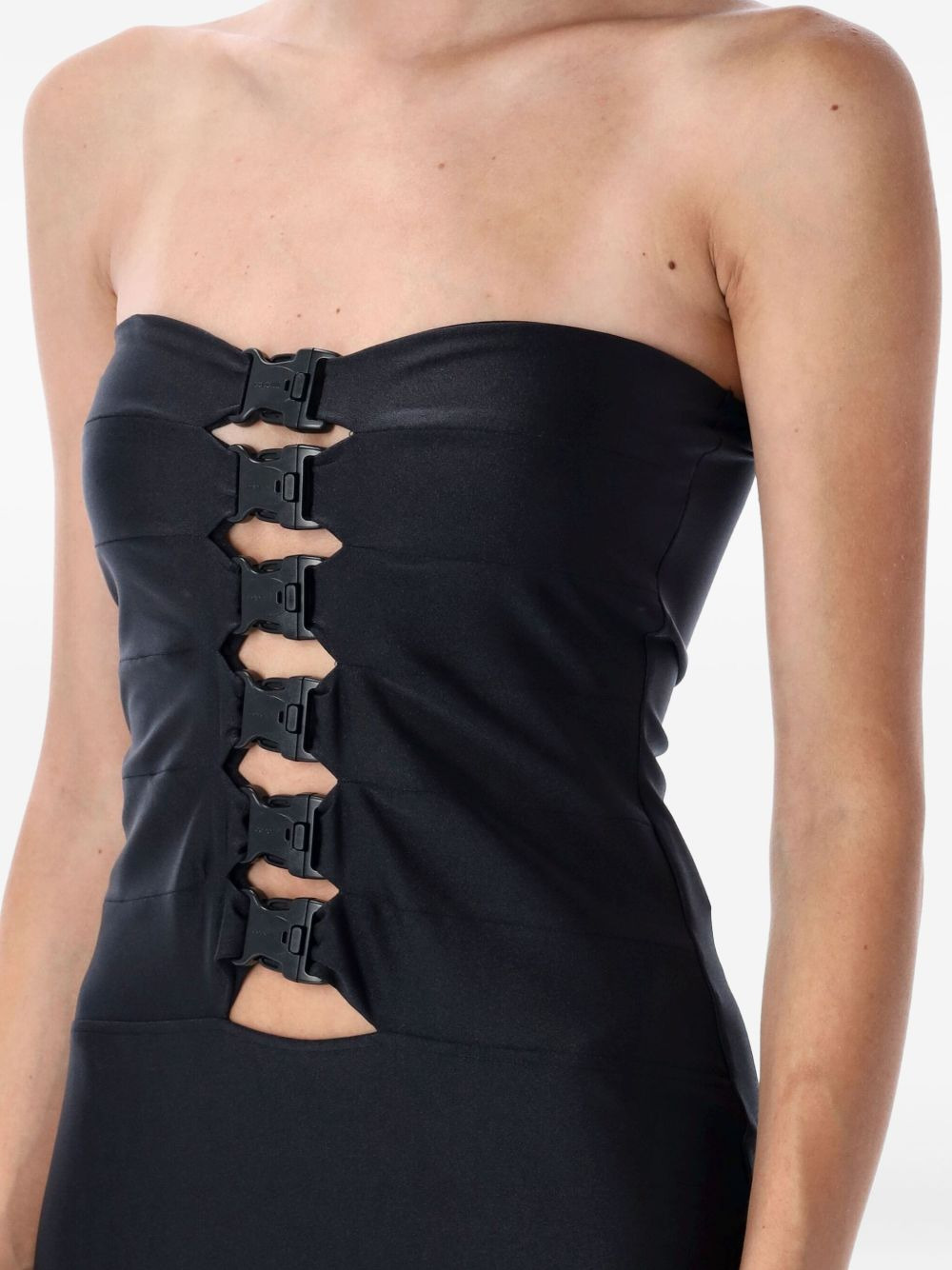 buckle-detail midi dress - 3