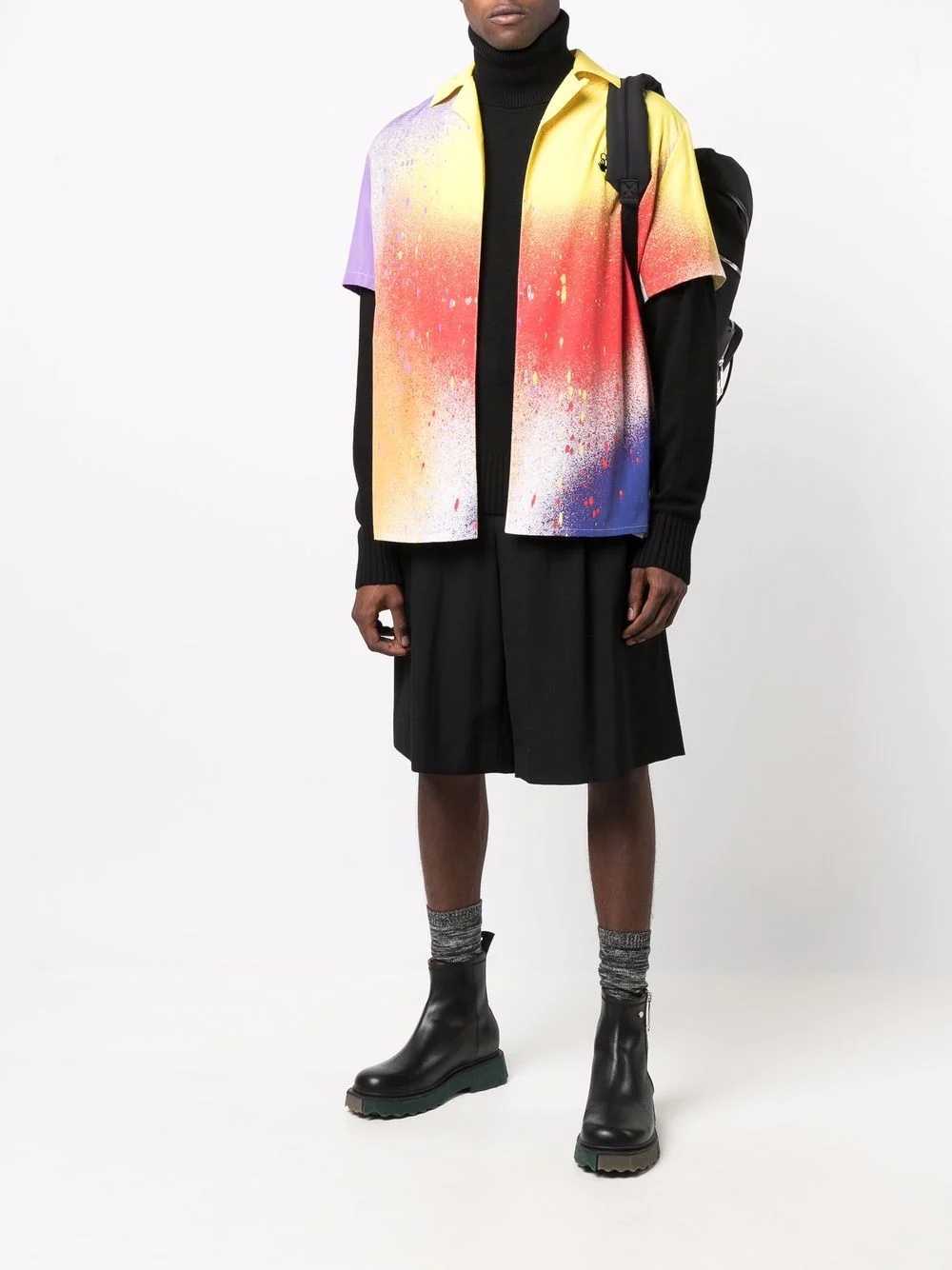 x Katsu abstract-print short-sleeve shirt - 2