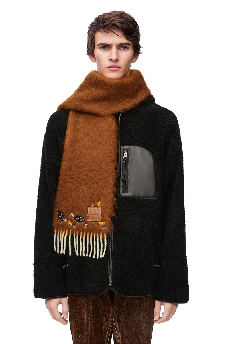 Scarf in mohair and wool 2