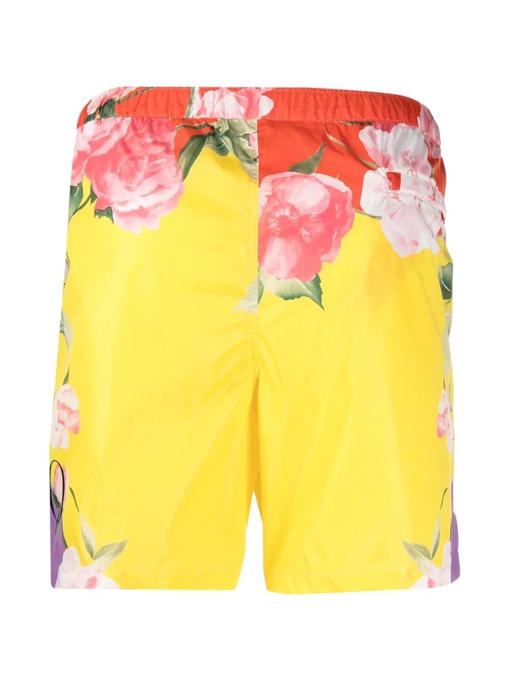 Flying Flowers-print swim shorts - 2