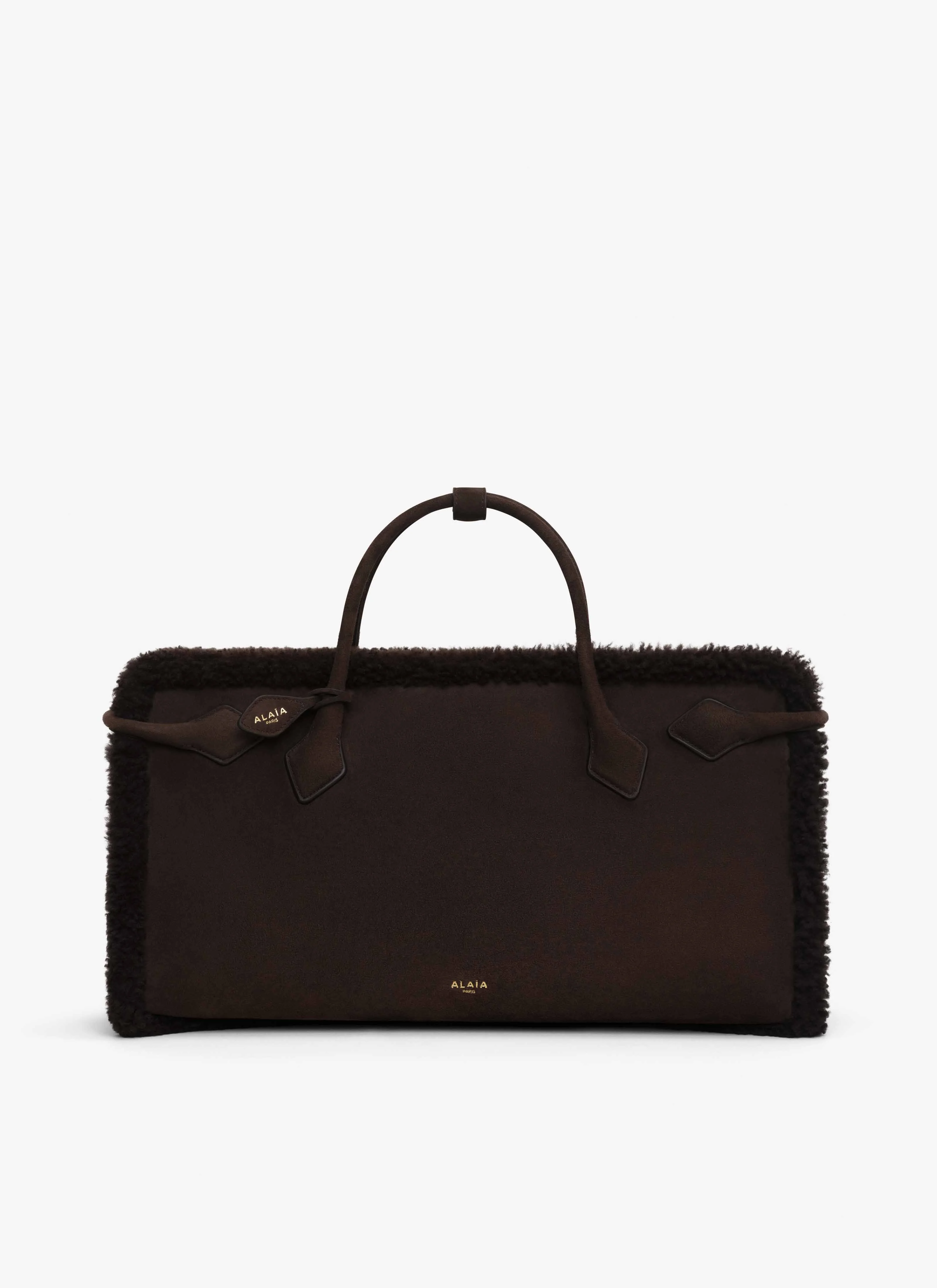 LE TECKEL TOTE BAG IN MERINO SHEARLING - 1