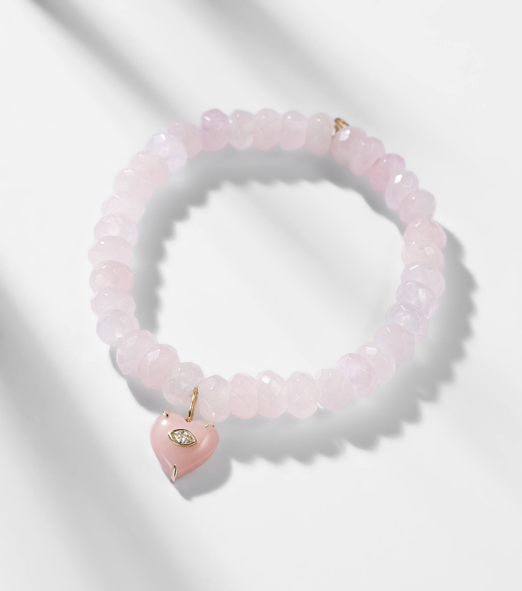 14kt gold bracelet with opal and diamond - 5
