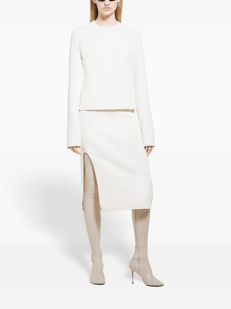 courrèges oblique heritage midi skirt outlook