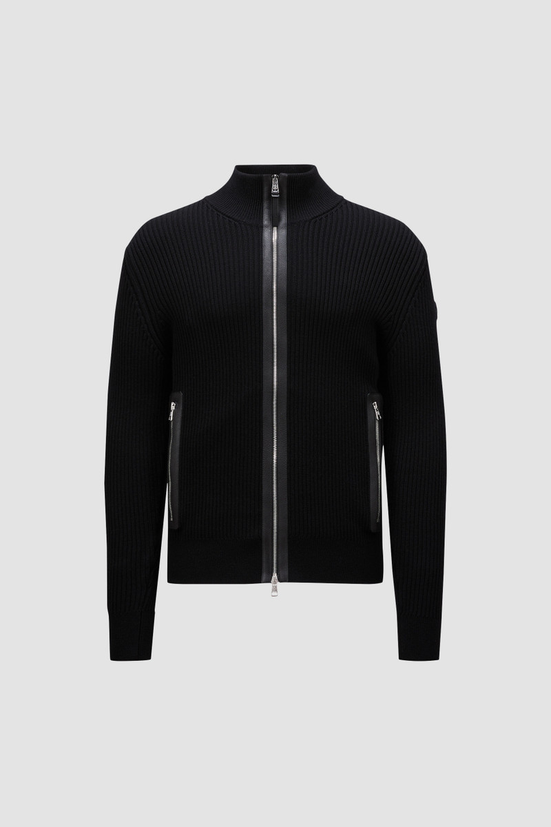 Wool Zip-Up Cardigan - 1
