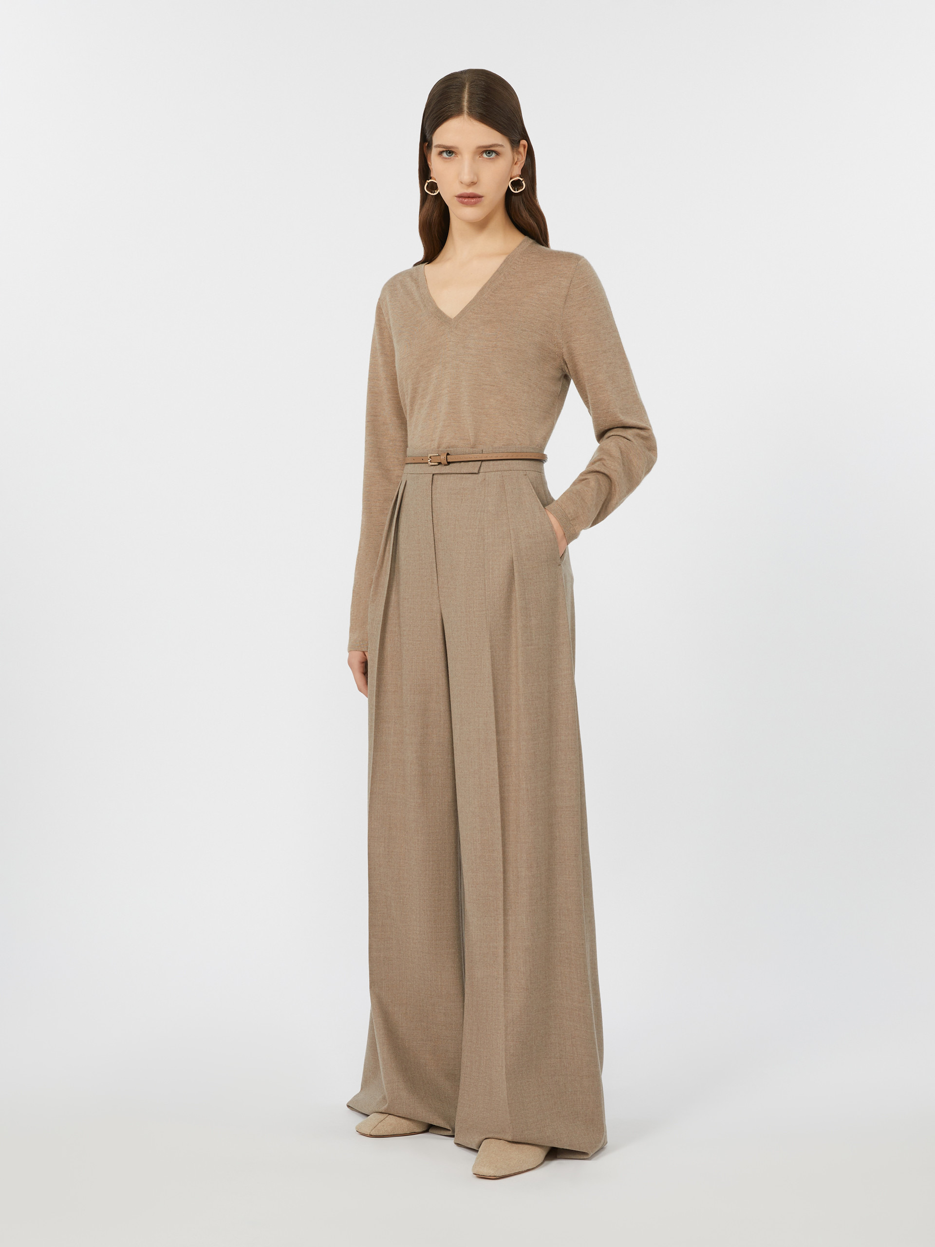 LINCE Plain-knit cashmere yarn jumper - 2