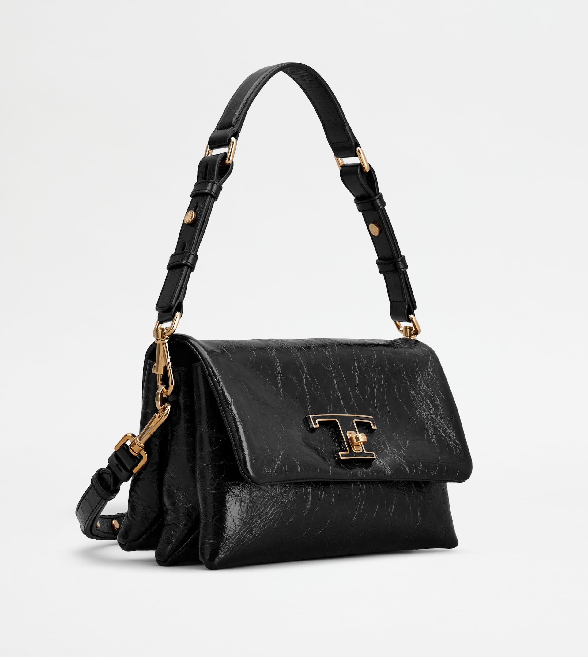 【TOD'S】T TIMELESS FLAP BAG MINI Woman BEIGE T Timeless Flap Bag in Leather Mini