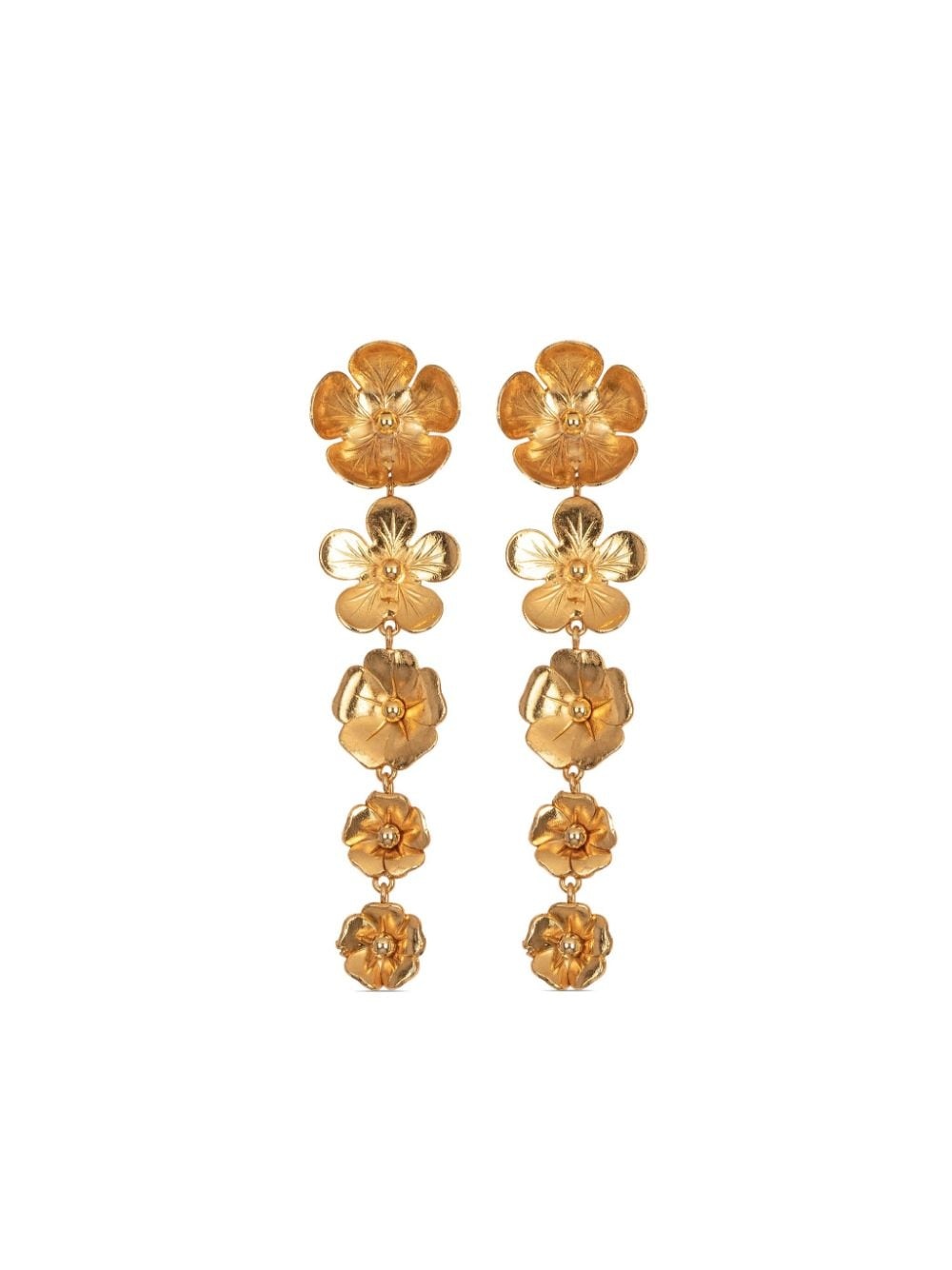 18kt gold plated Reign drop earrings - 1