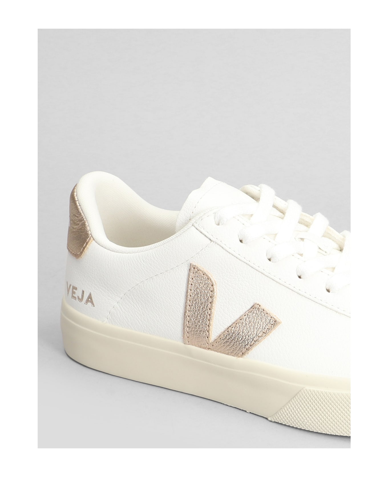 Campo Sneakers In White Leather - 5