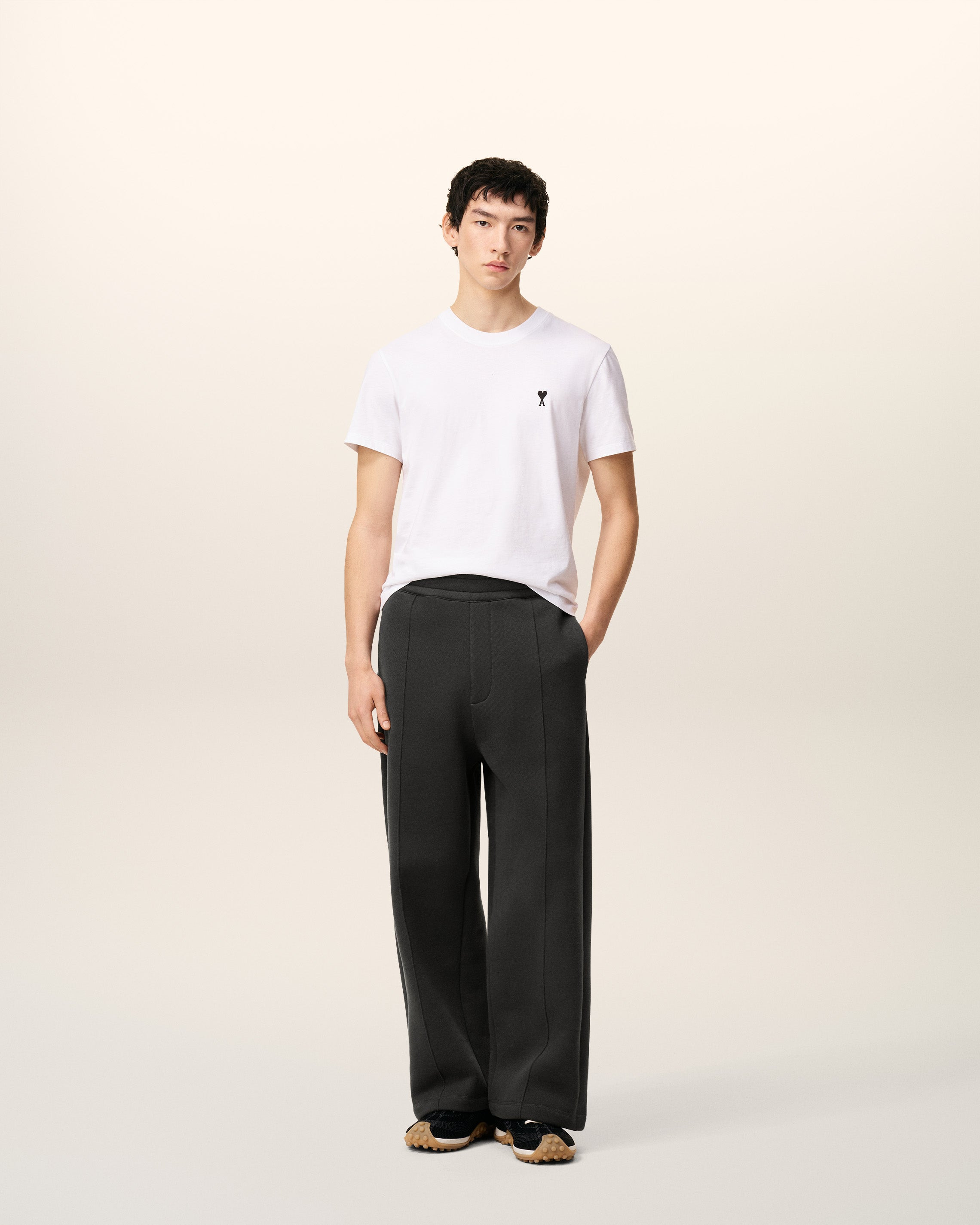 BLACK COTTON FLARE AMI DE CŒUR JOGGING - 2