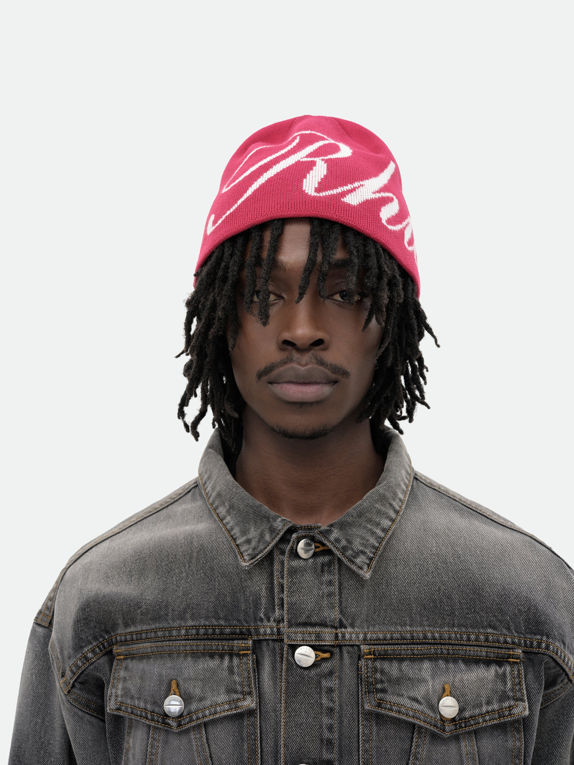 RHUDE SCRIPT KNIT BEANIE - 2