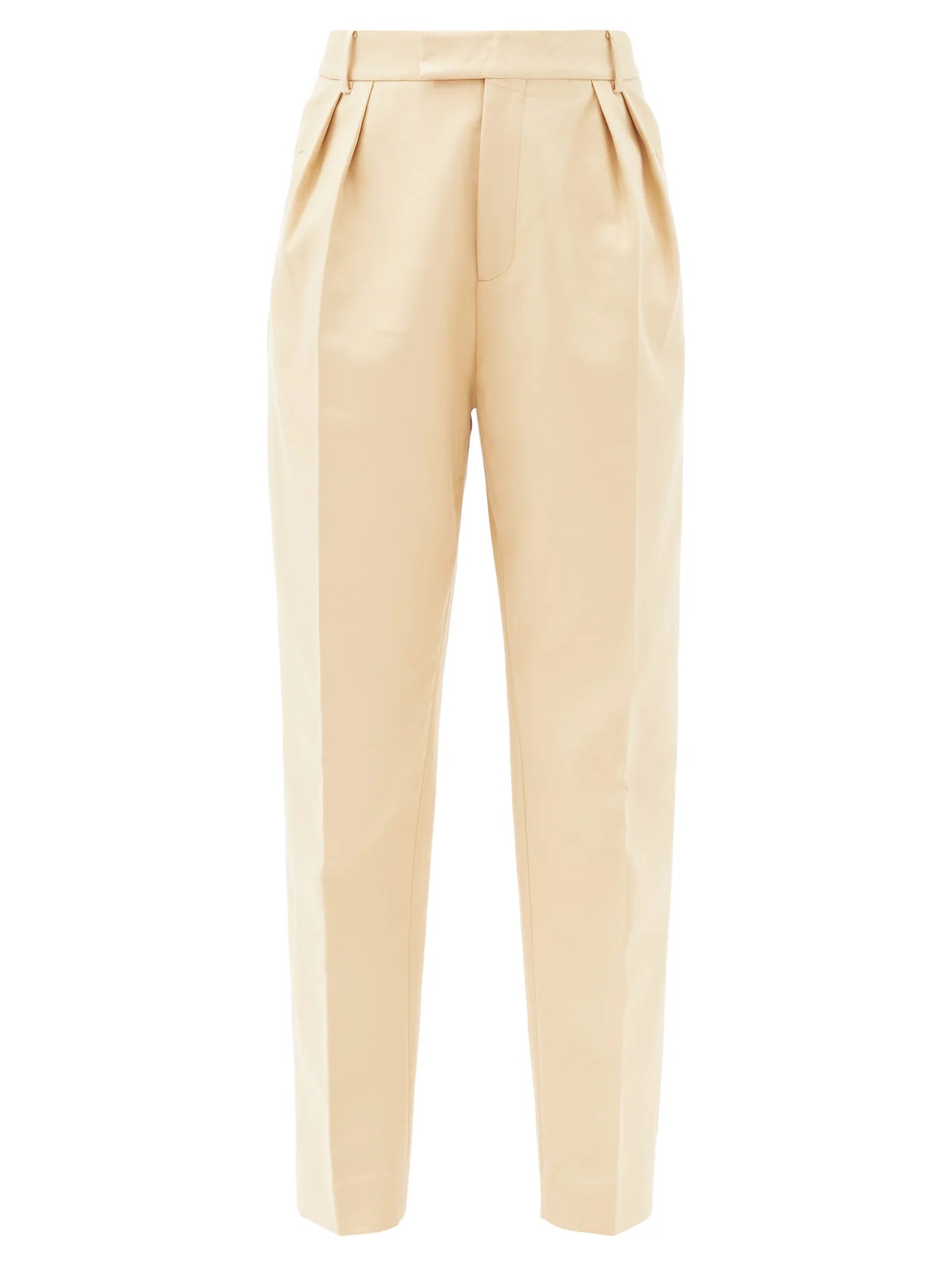 Magdeline high-rise cotton trousers - 1