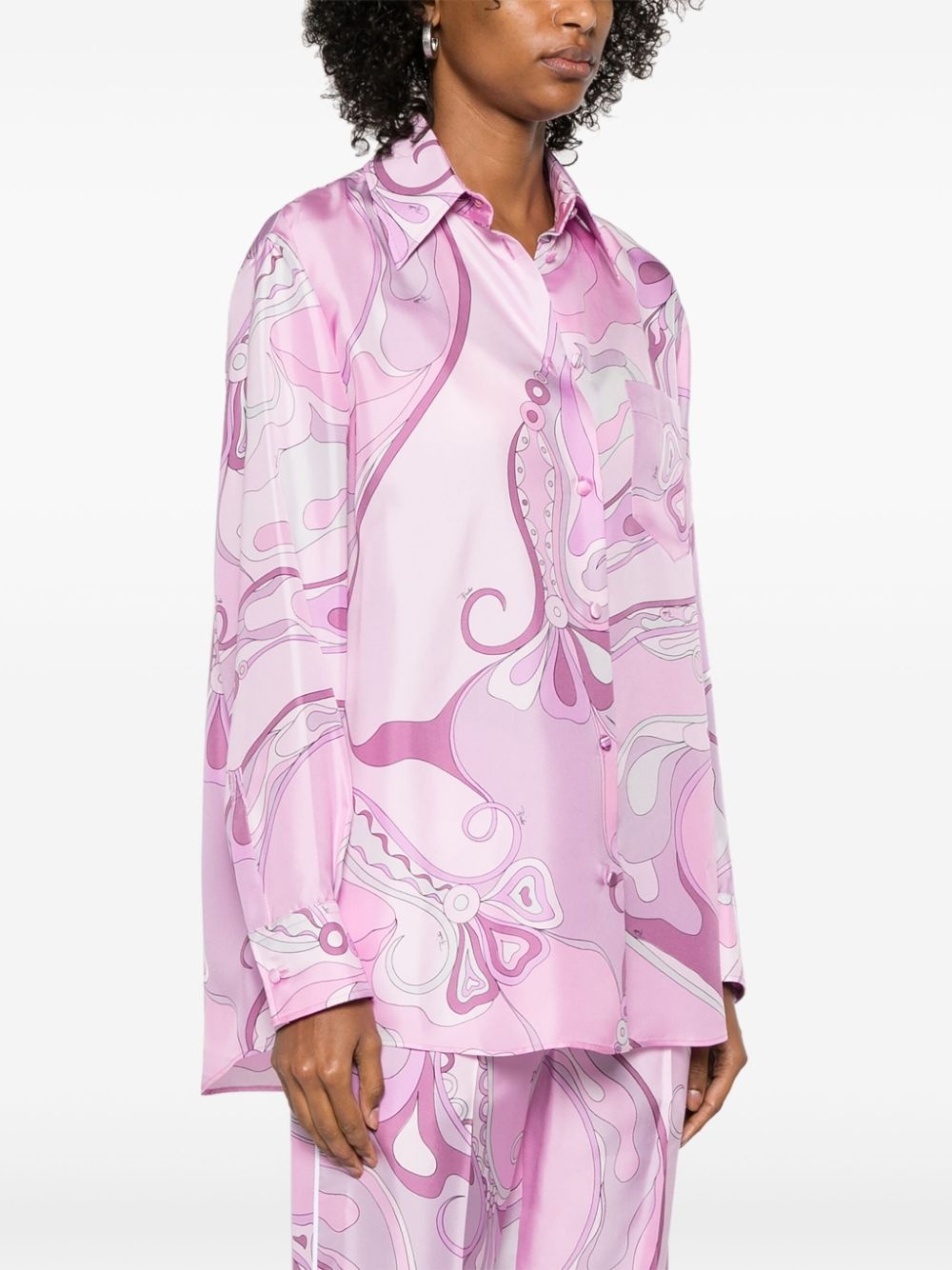 Orchidee-print shirt - 3