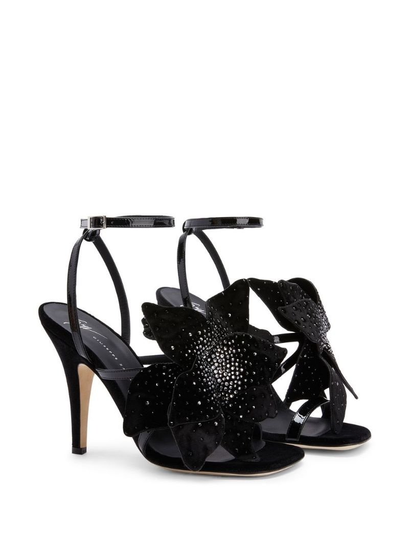 Florant flower-motif leather sandals - 3