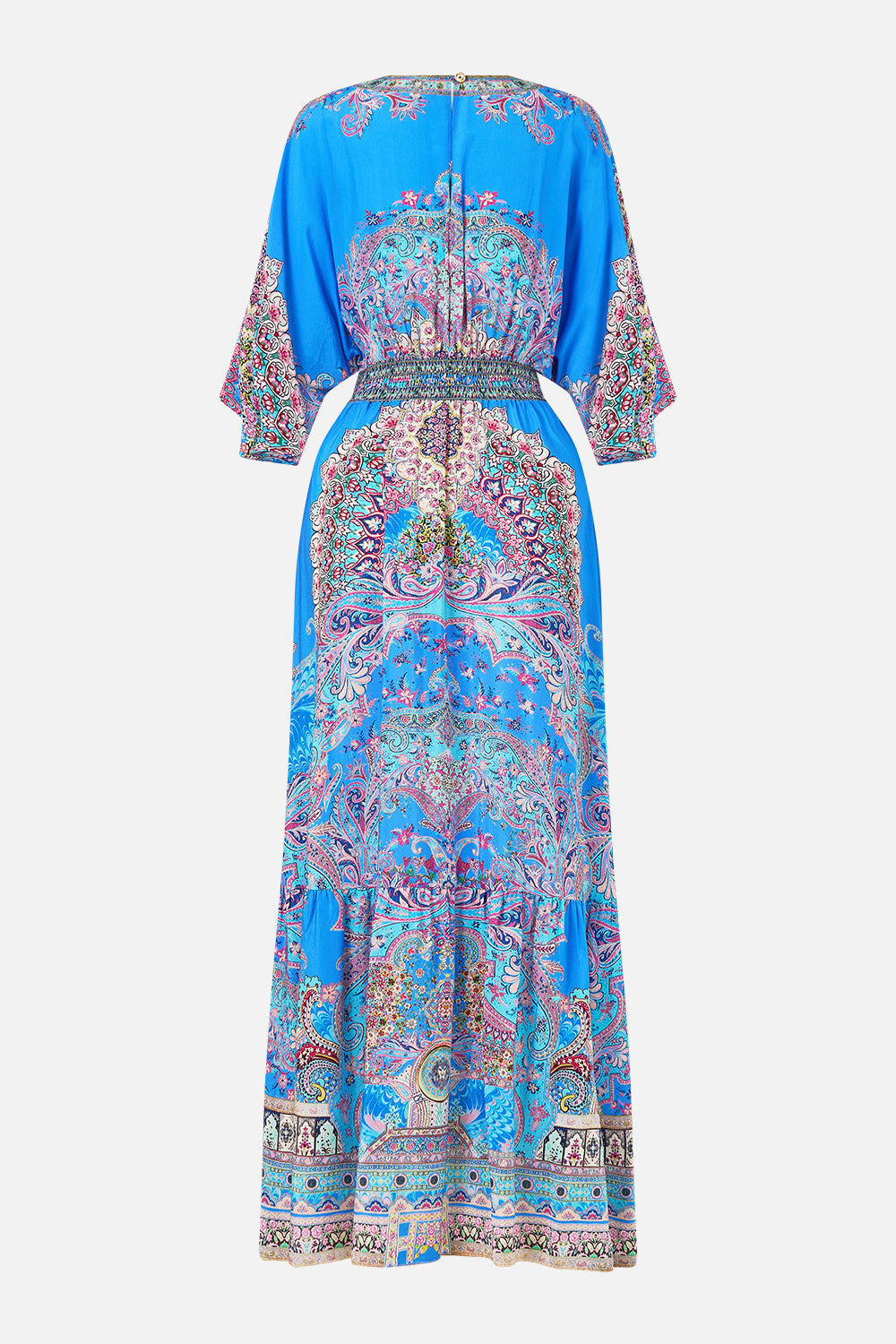 WAISTED DRESS WITH HEM RUFFLE - 7