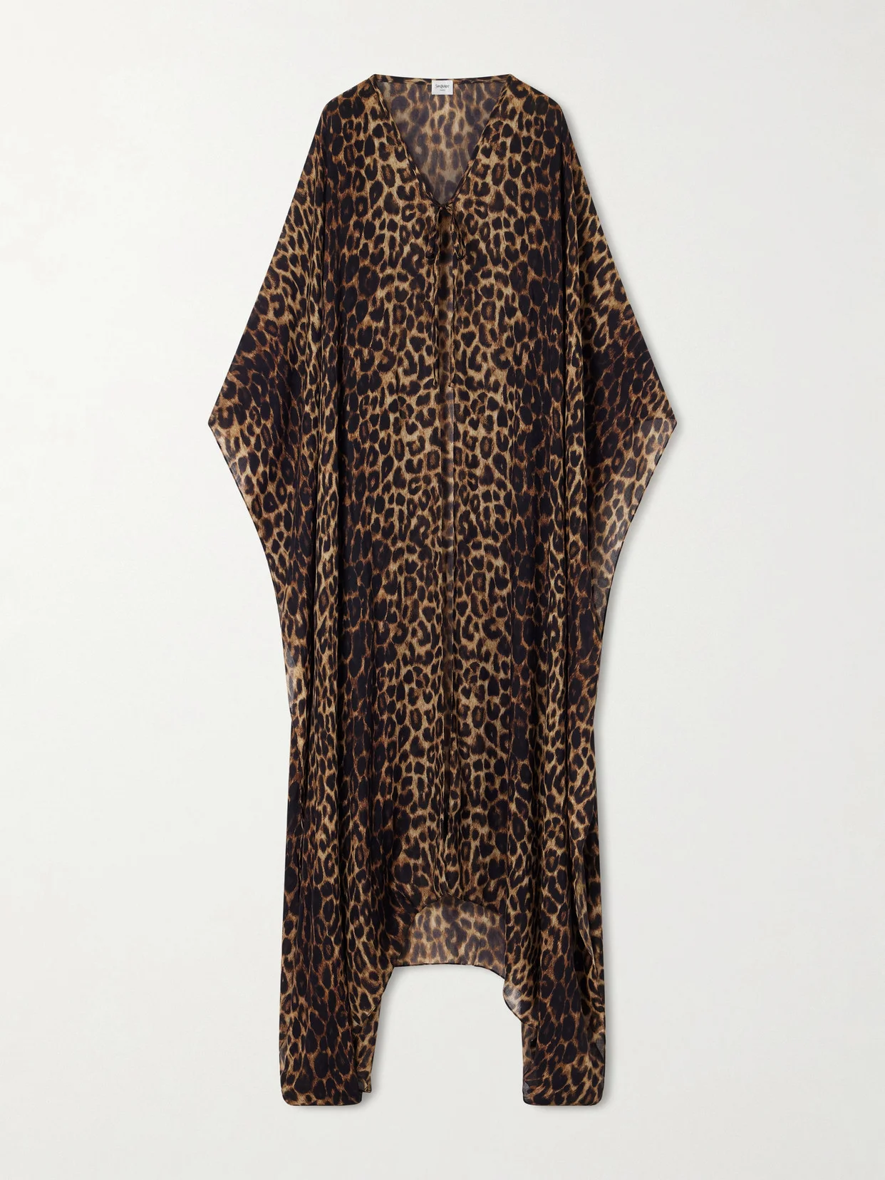 Leopard-print Wool Kaftan - 1