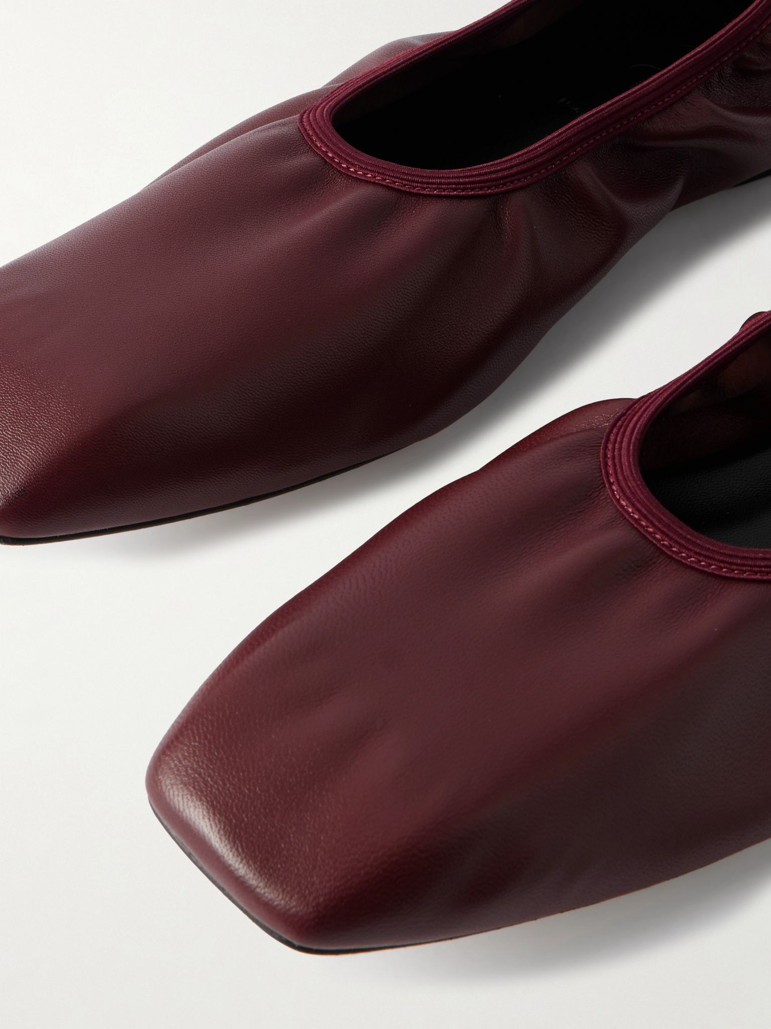Nomi leather ballet flats Merlot - 4