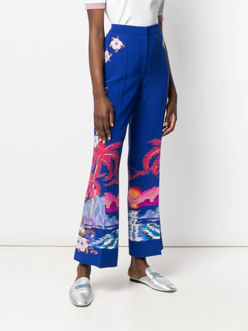 all-over print trousers  - 3