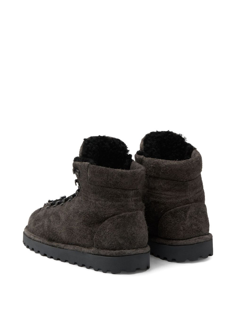 Pallottola lace-up shearling boots 3