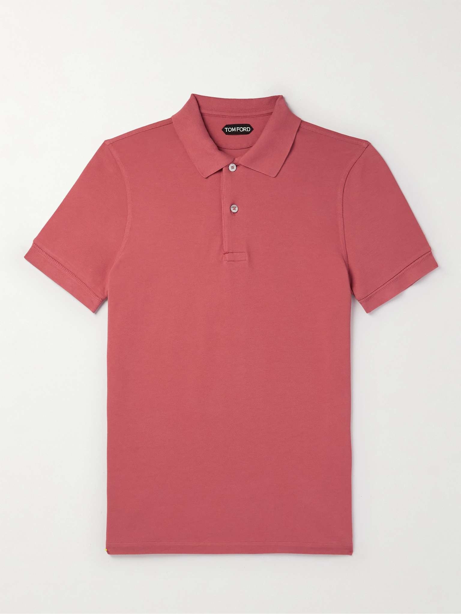 Garment-Dyed Cotton-Piqué Polo Shirt - 1