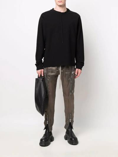 Rick Owens drawstring-waist multiple-pocket trousers outlook