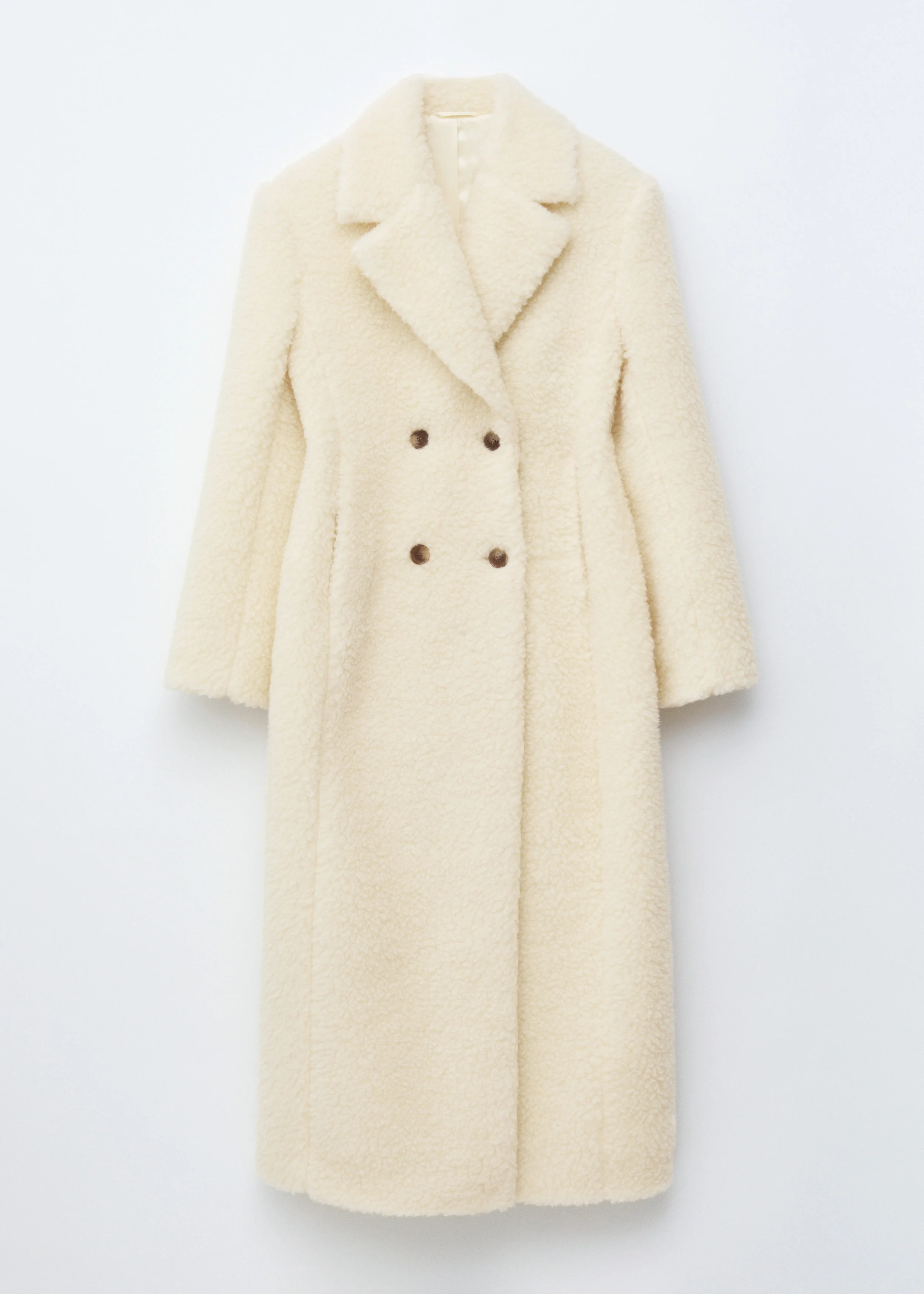 Wool Shearling Maxi Coat - 1