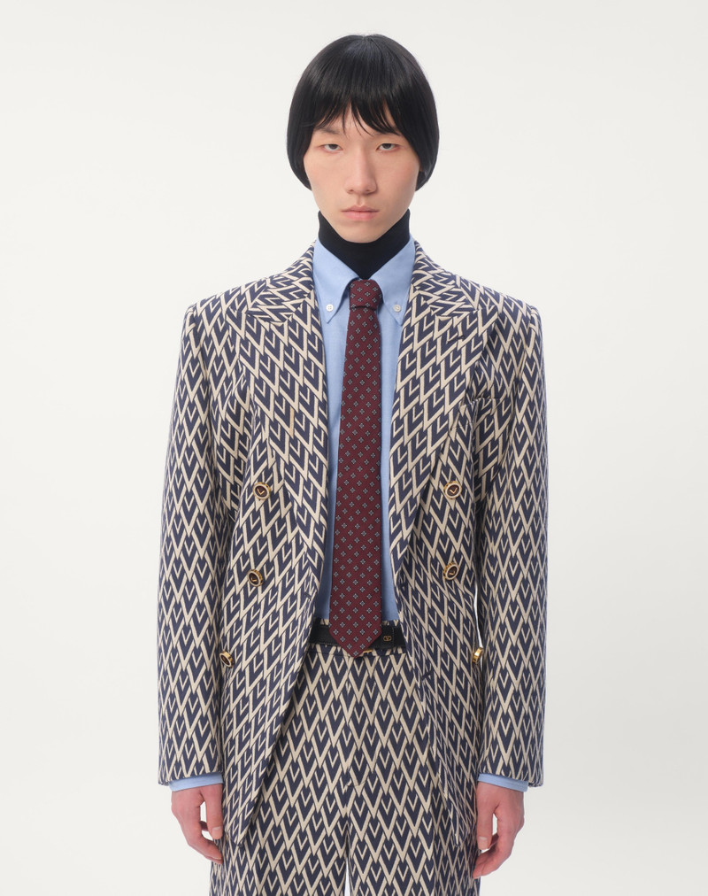 Valentino VALENTIE MICRO-CHECK SILK TIE outlook