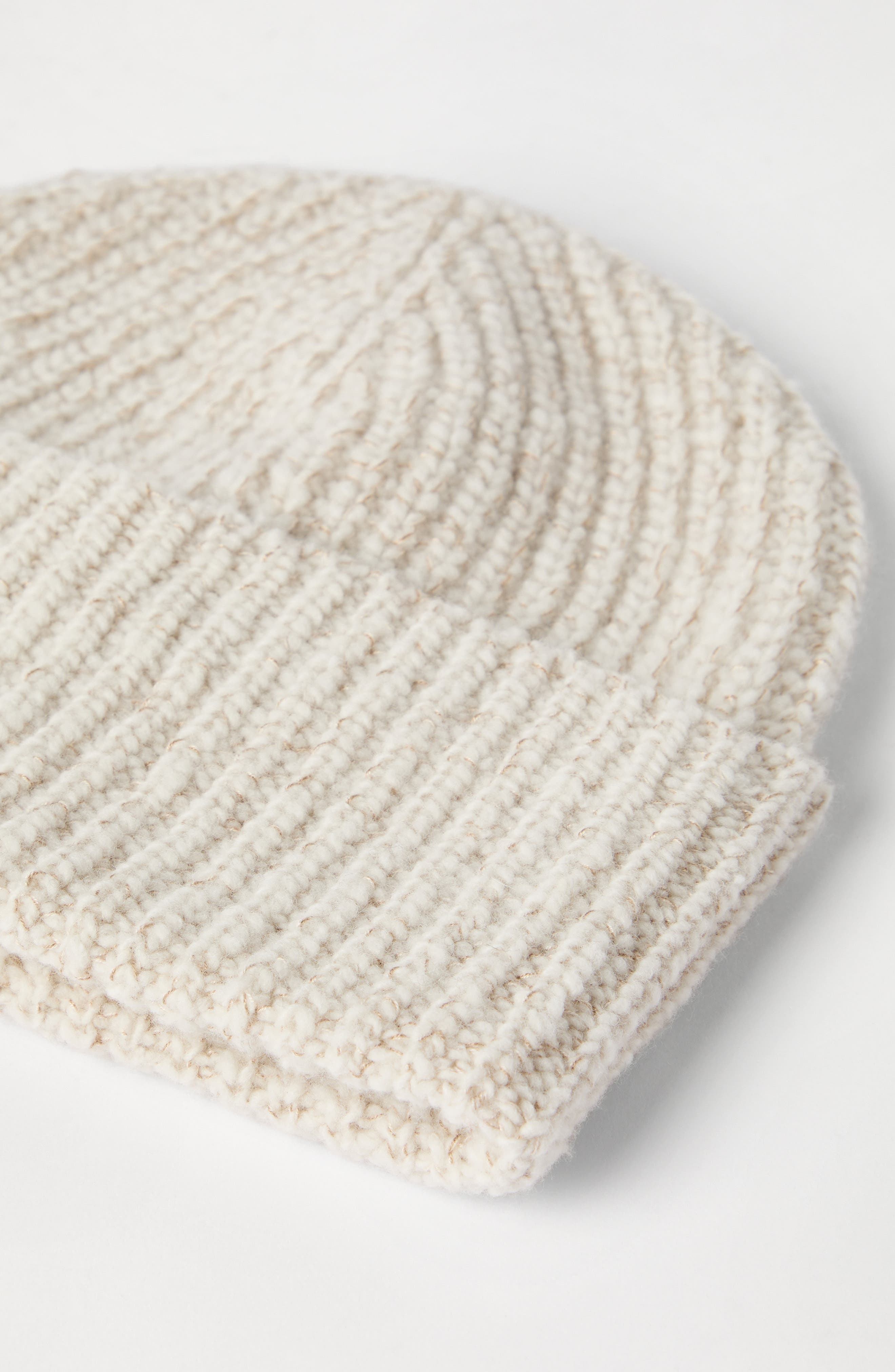 Brunello Cucinelli Knit beanie in Ecru at Nordstrom - 3