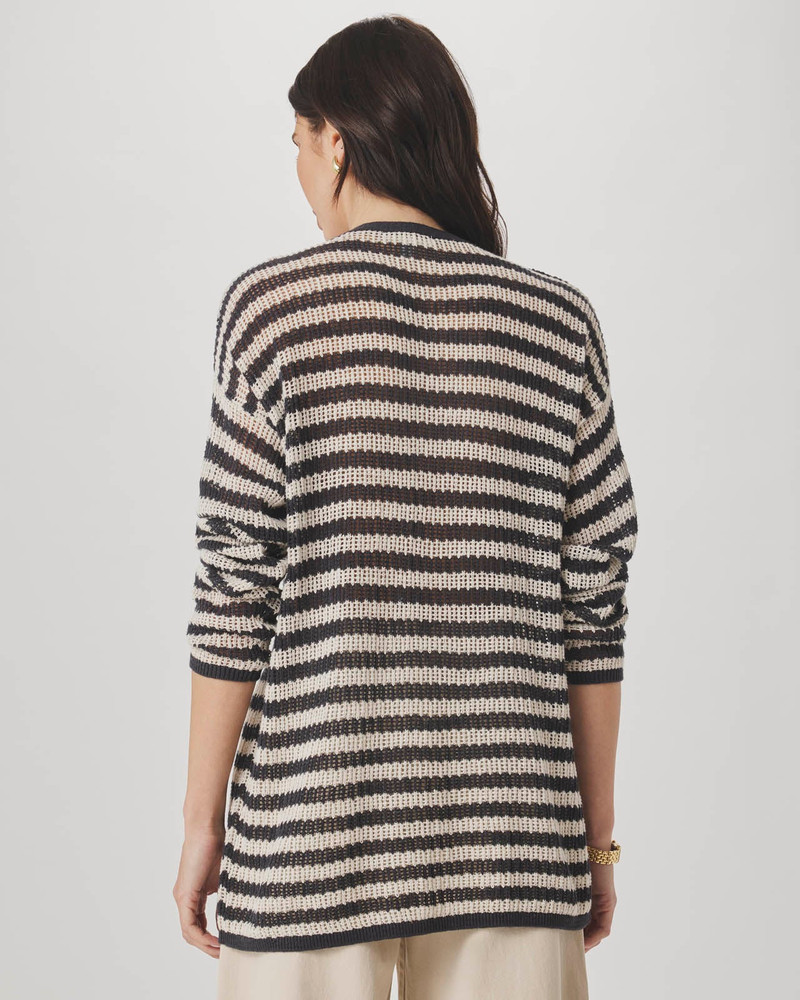 Splendid Yasmine Striped Open Cardigan outlook