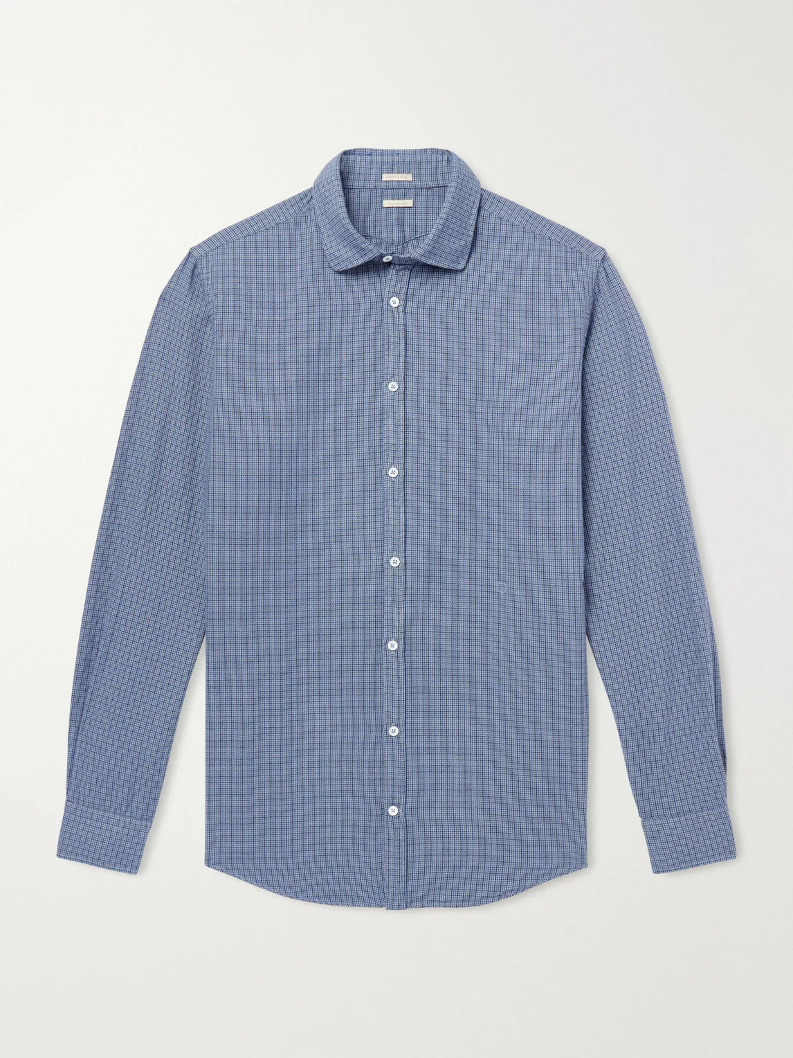 Canary Checked Cotton-Flannel Shirt - 1