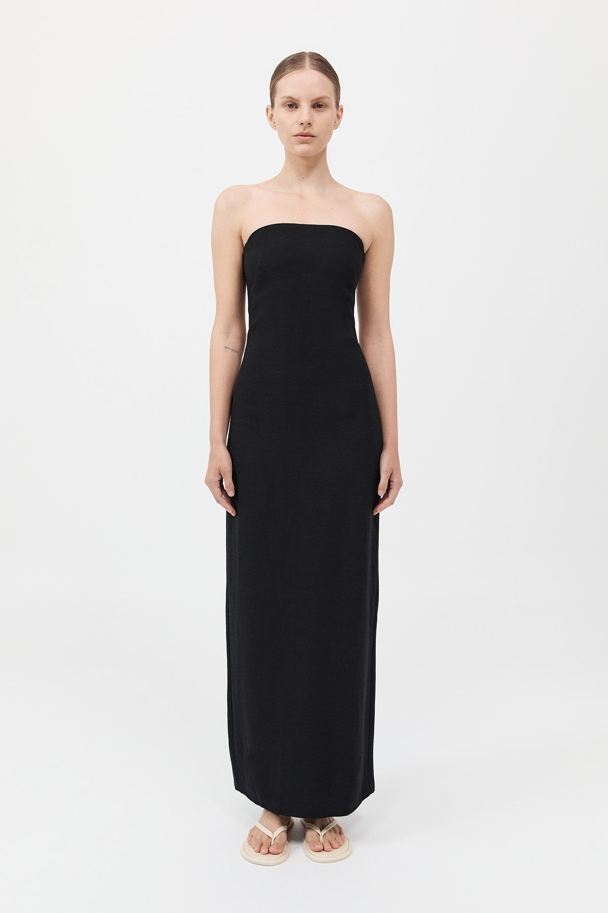 Column Dress - Black - 2