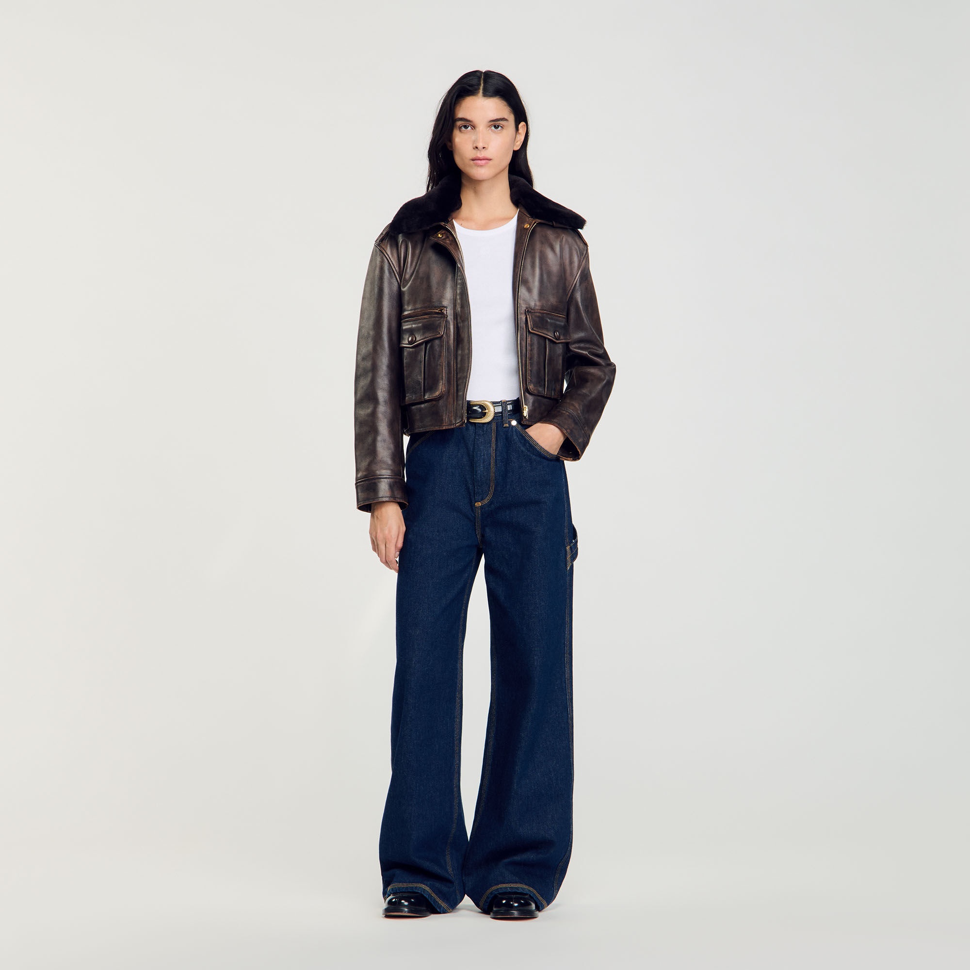 WIDE-LEG FLARED JEANS - 6
