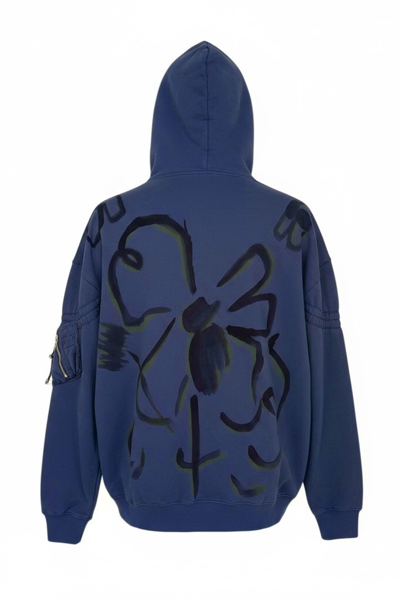 Collina Strada NAVY BUG BURST HOODIE outlook