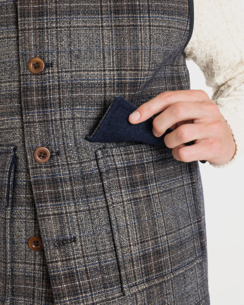 Men's Roger Gilet Check 4