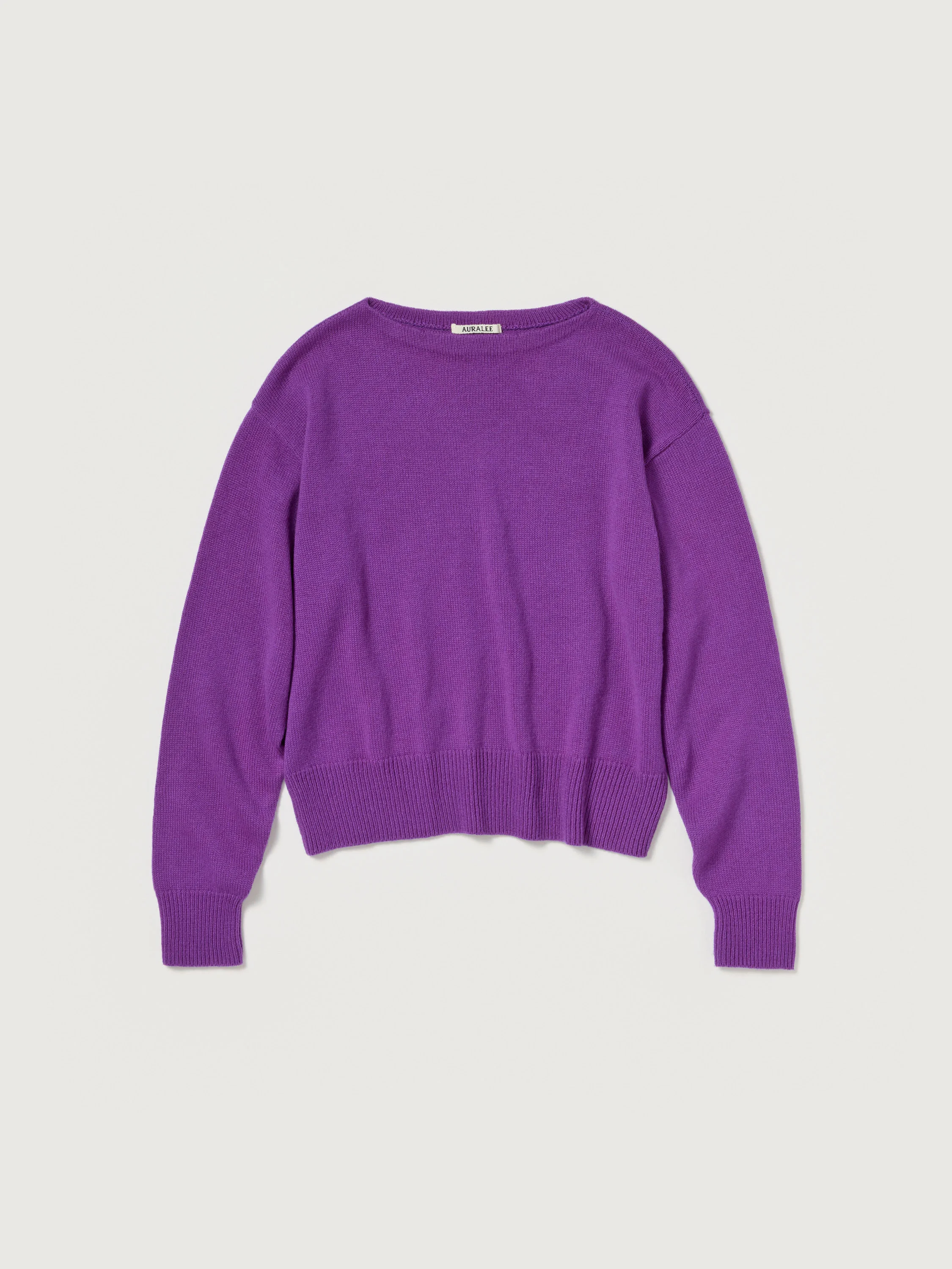 LIGHT CASHMERE KNIT BOAT NECK P/O - 1