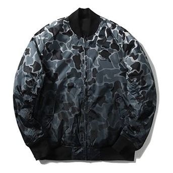 adidas originals GRAPHIC REV BOM Men's Cotton-padded Reversible Jacket Black DN8049 - 1