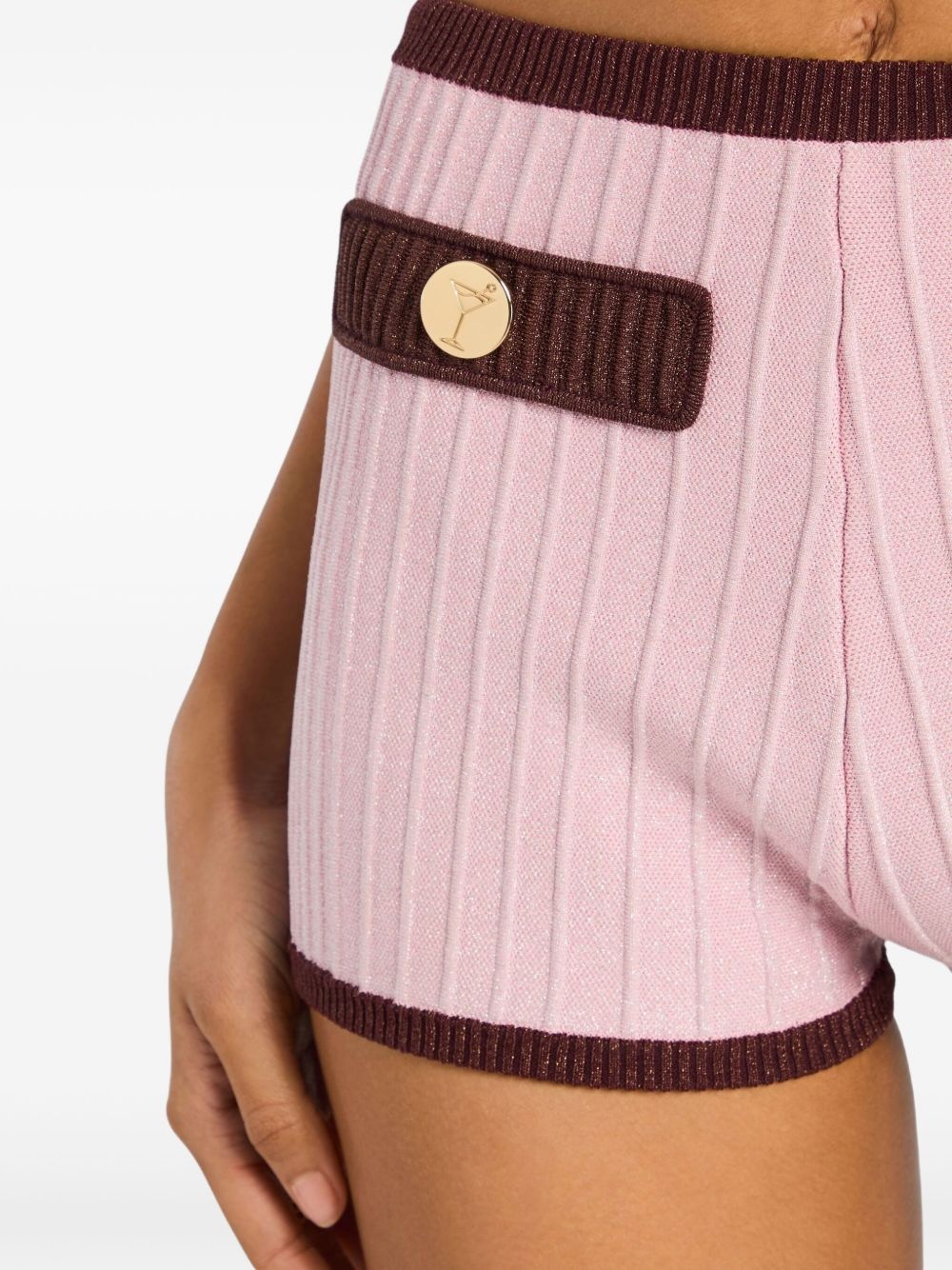 Edith ribbed high-waisted shorts - 6