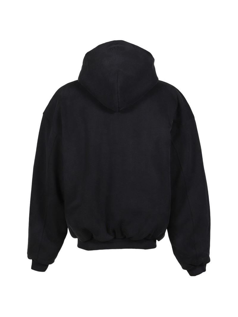 VETEMENTS embridered cross hoodie outlook
