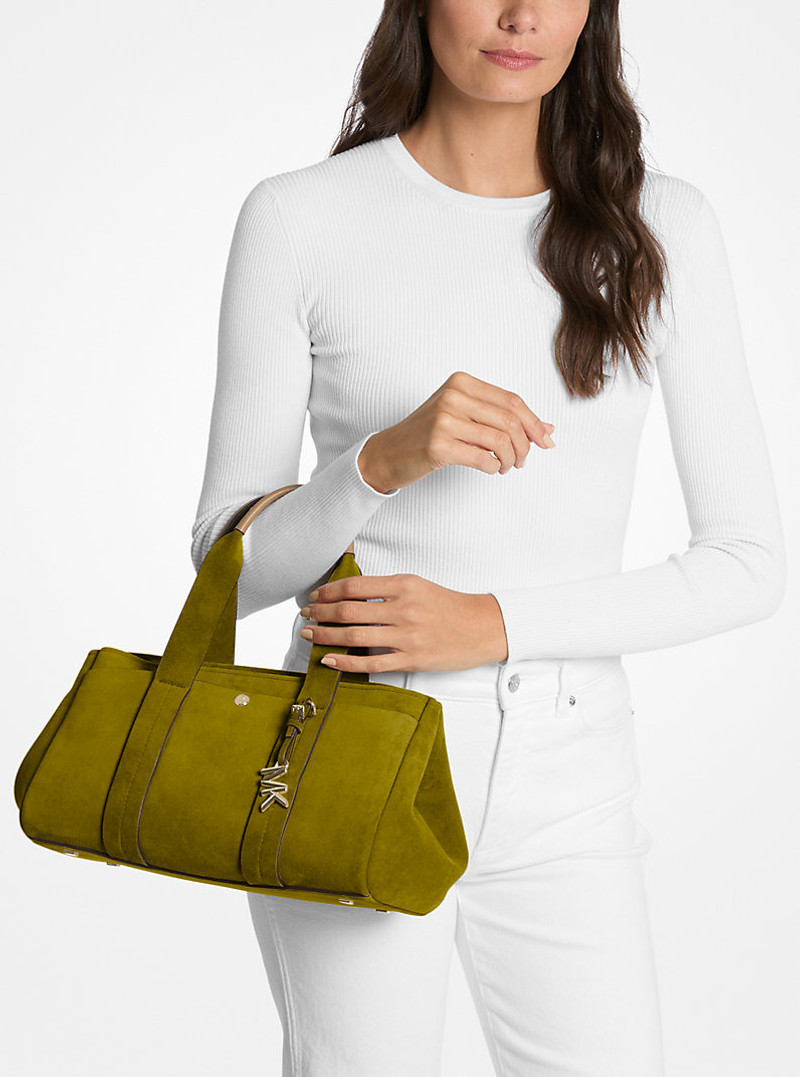 Romee Small Suede Satchel 3