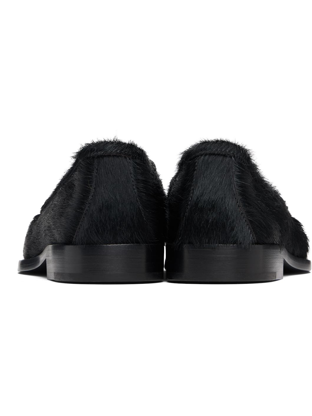 Black Ponyhair Loafers - 2