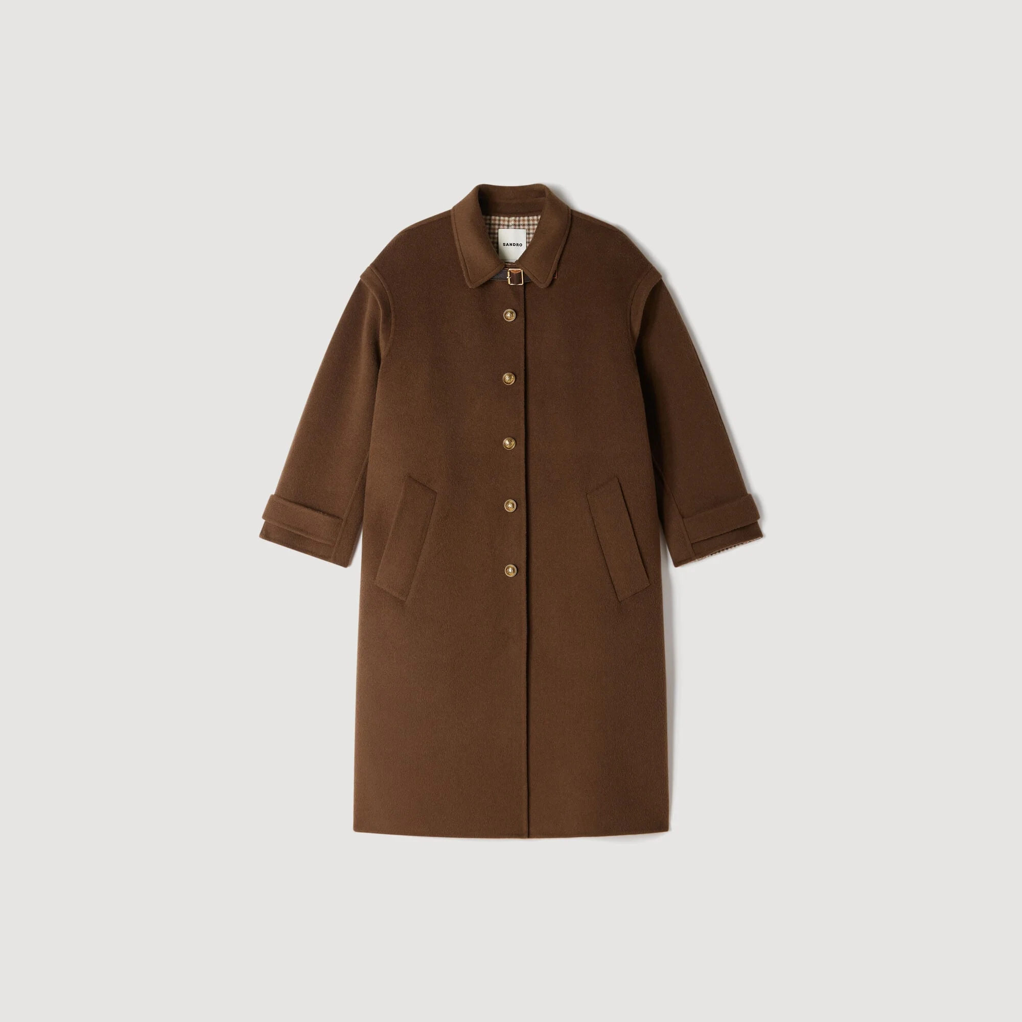 DOUBLE-FACED WOOL COAT - 1