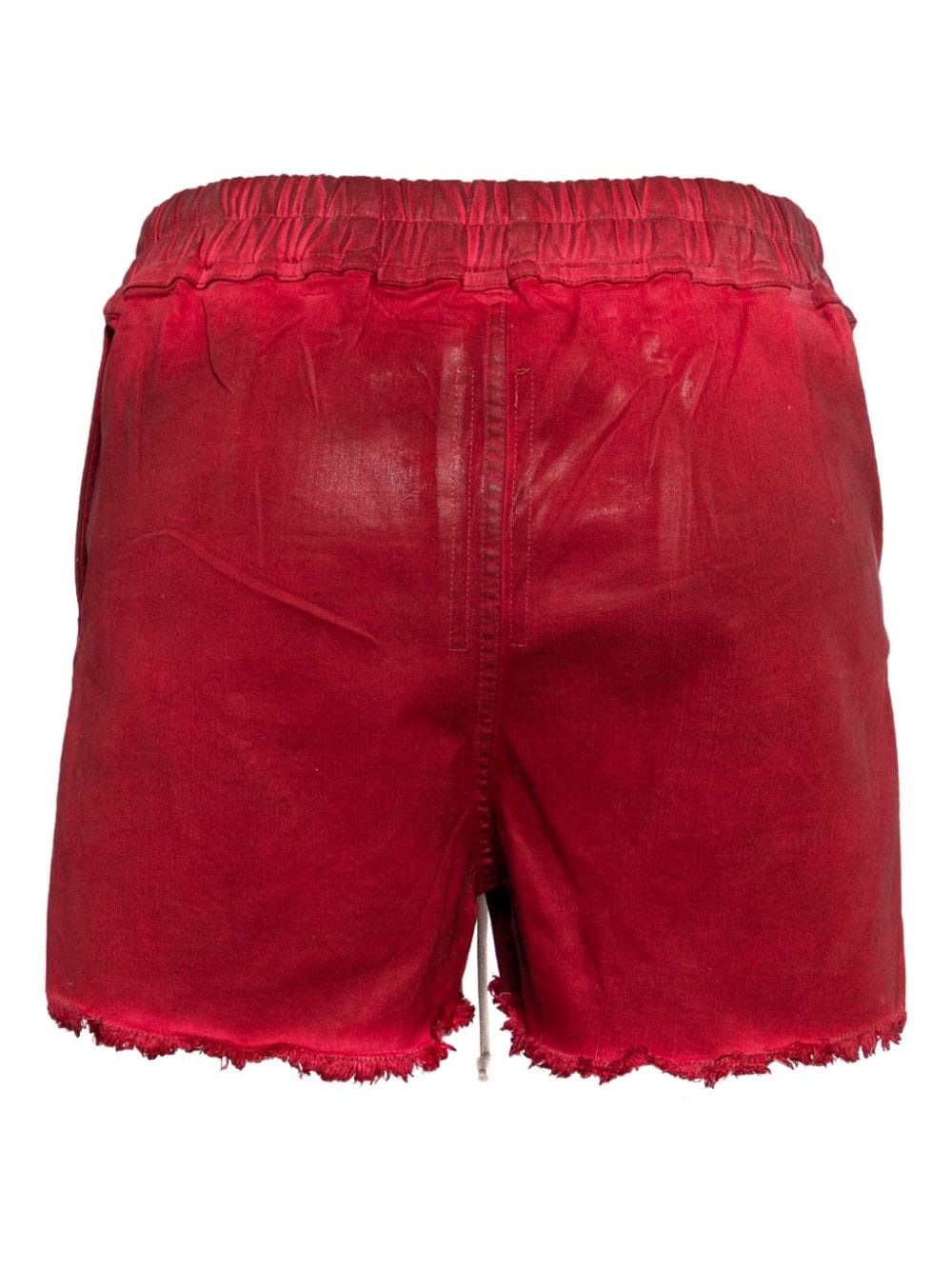 side-slit denim shorts - 2