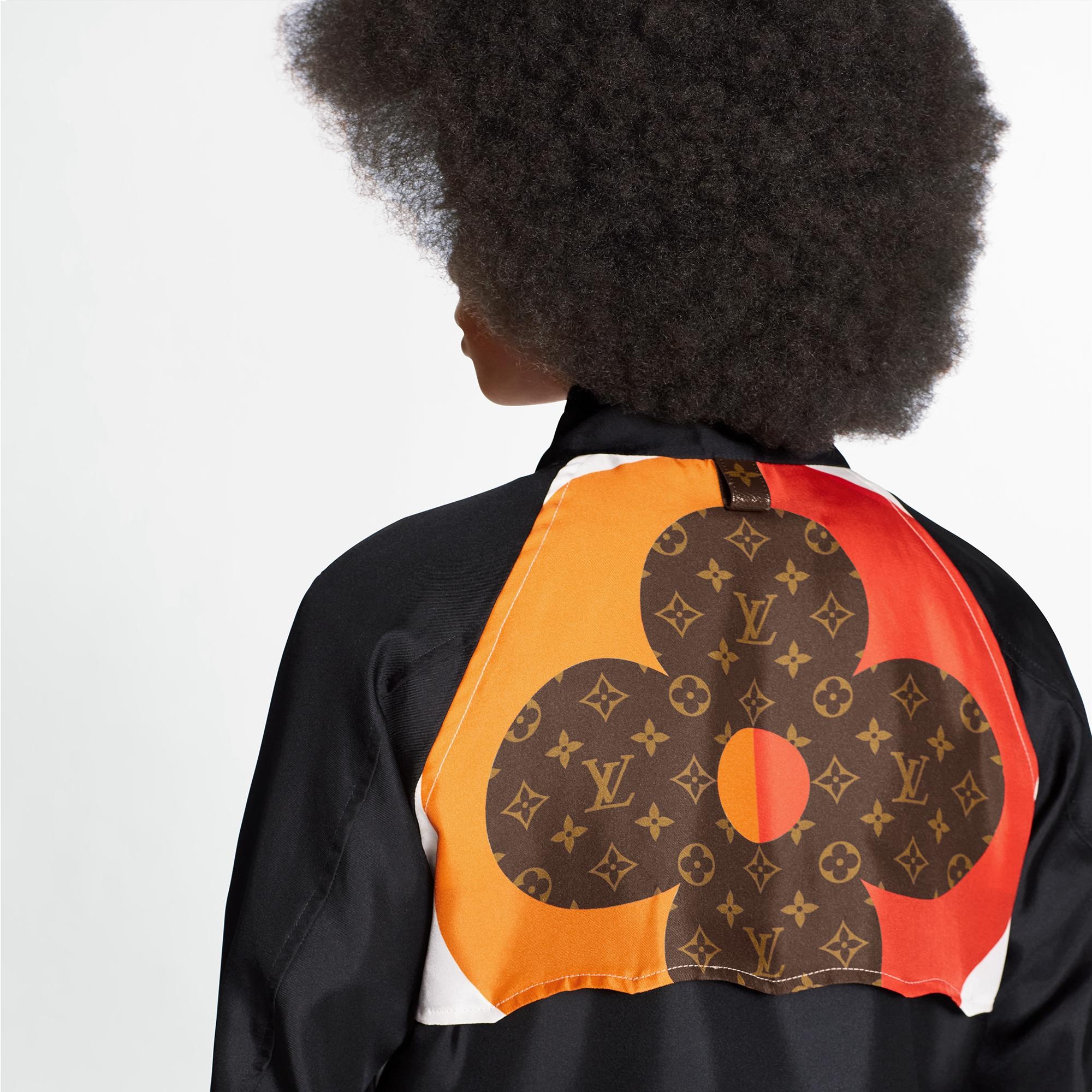 Game On Macro Monogram Silk Twill Bomber Jacket  - 5