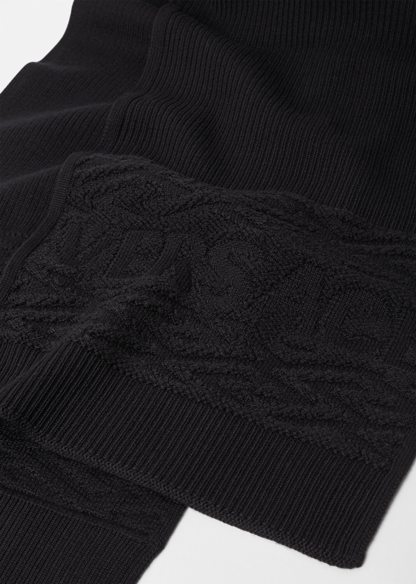 La Greca Logo Knit Scarf - 2