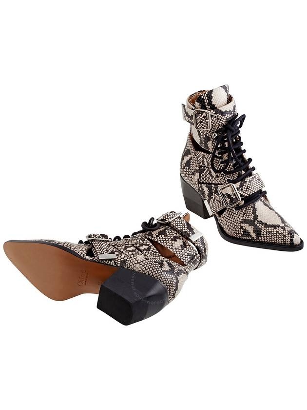 Chloe Ladies Python Boots In Grey, Brand Size 36 (US Size 6) - 2