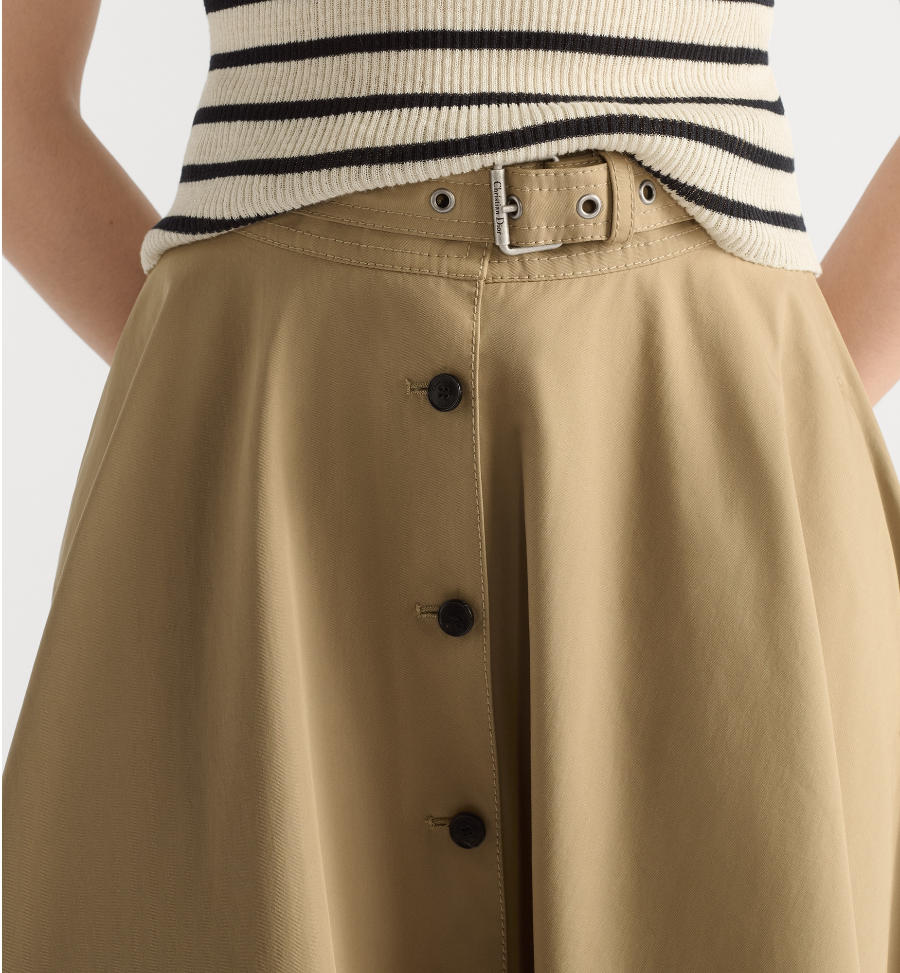 Dioriviera Mid-Length Belted Skirt - 4