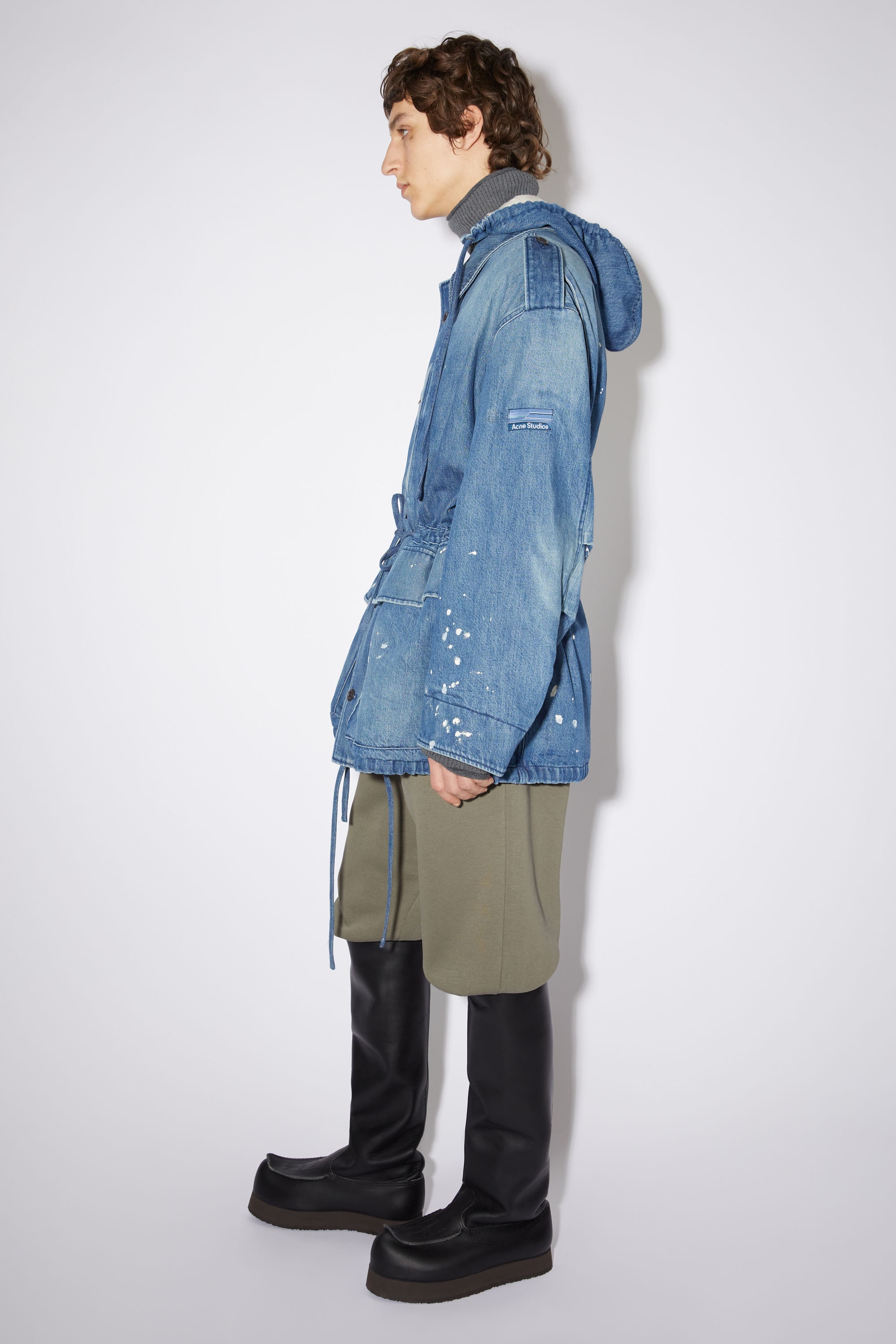 Denim parka - Mid Blue - 4