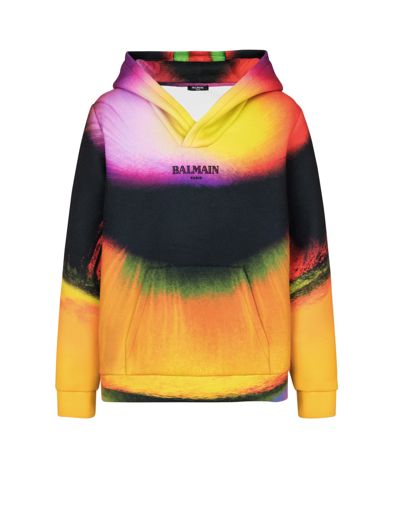 Neoprene hoodie with Ibby Njoya print 1
