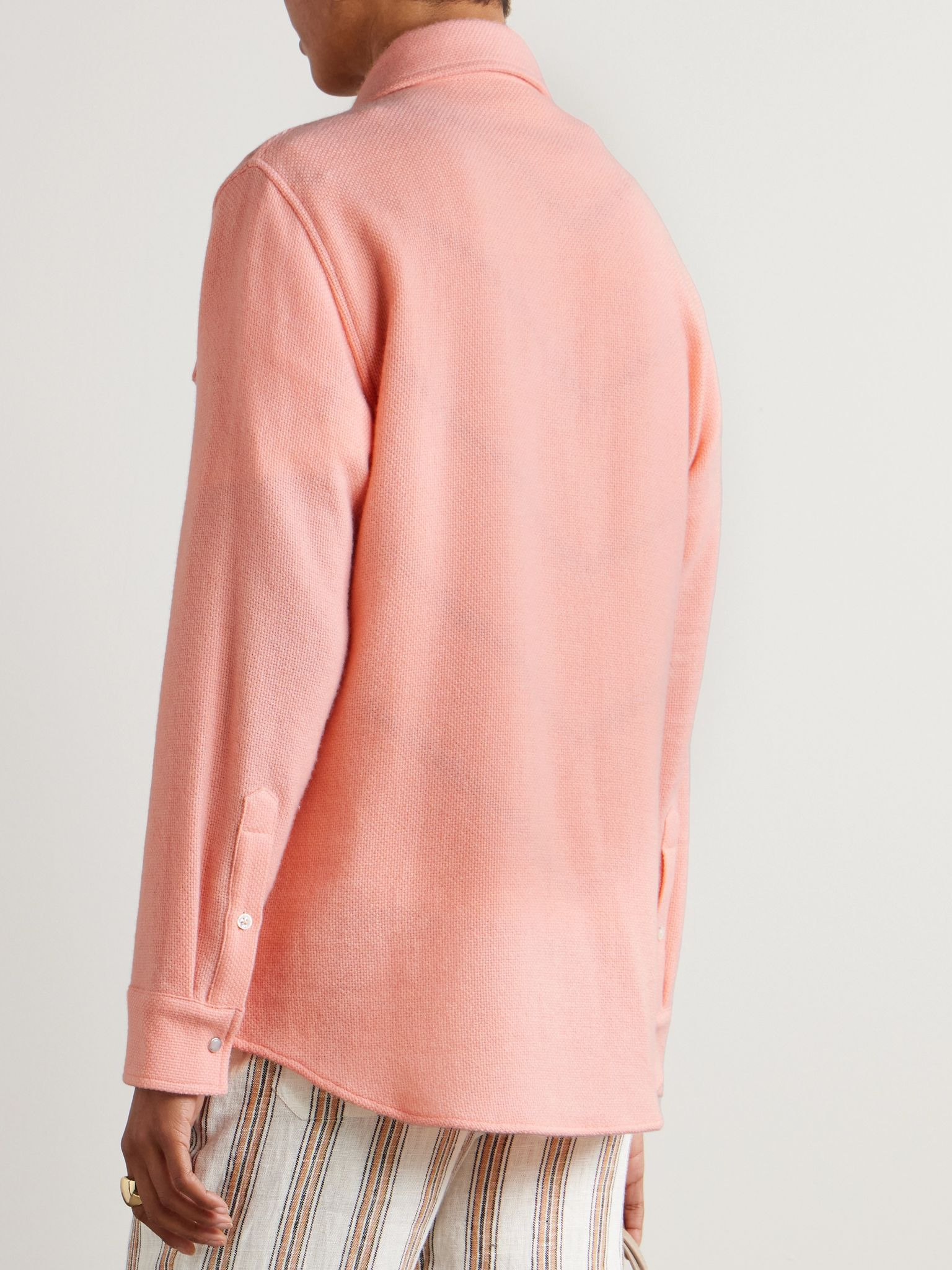 Cashmere shirt Blush - 4