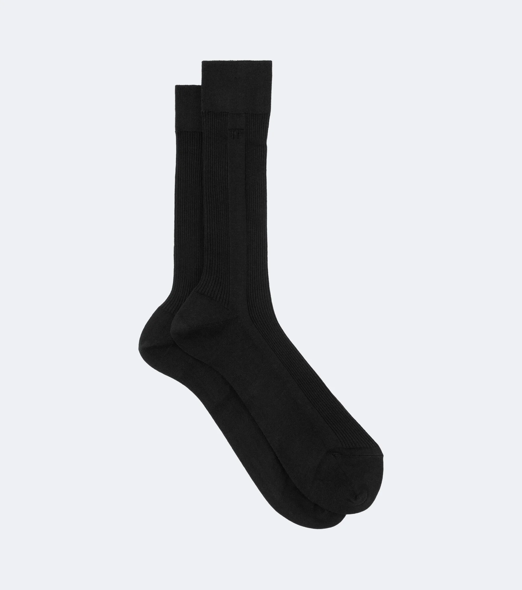 Ribbed-knit cotton socks - 1