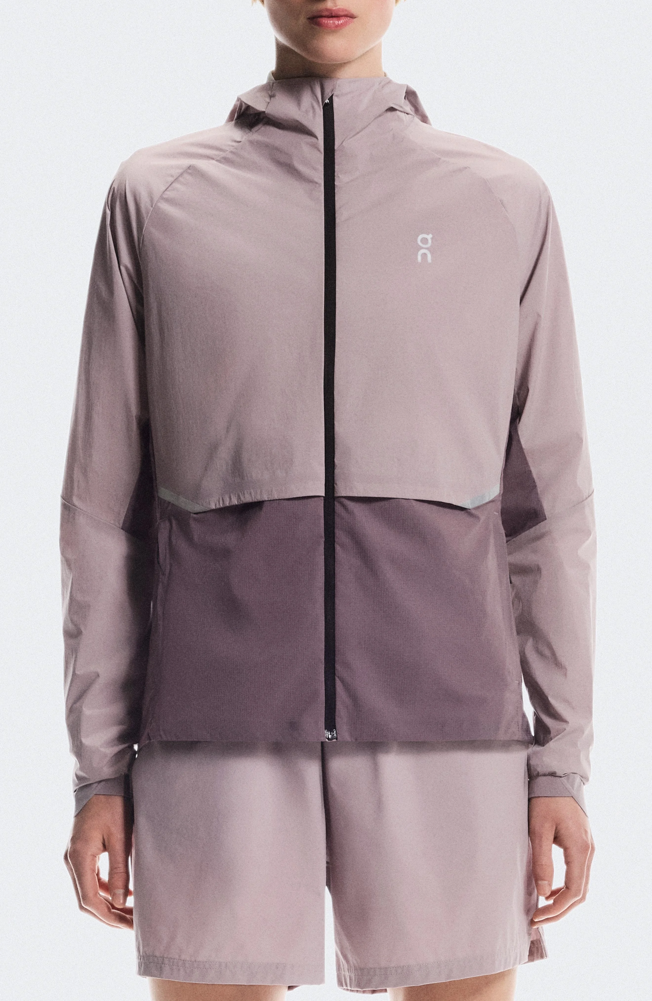 On Core Hooded Packable Running Jacket in Heron/Gobi at Nordstrom - 1